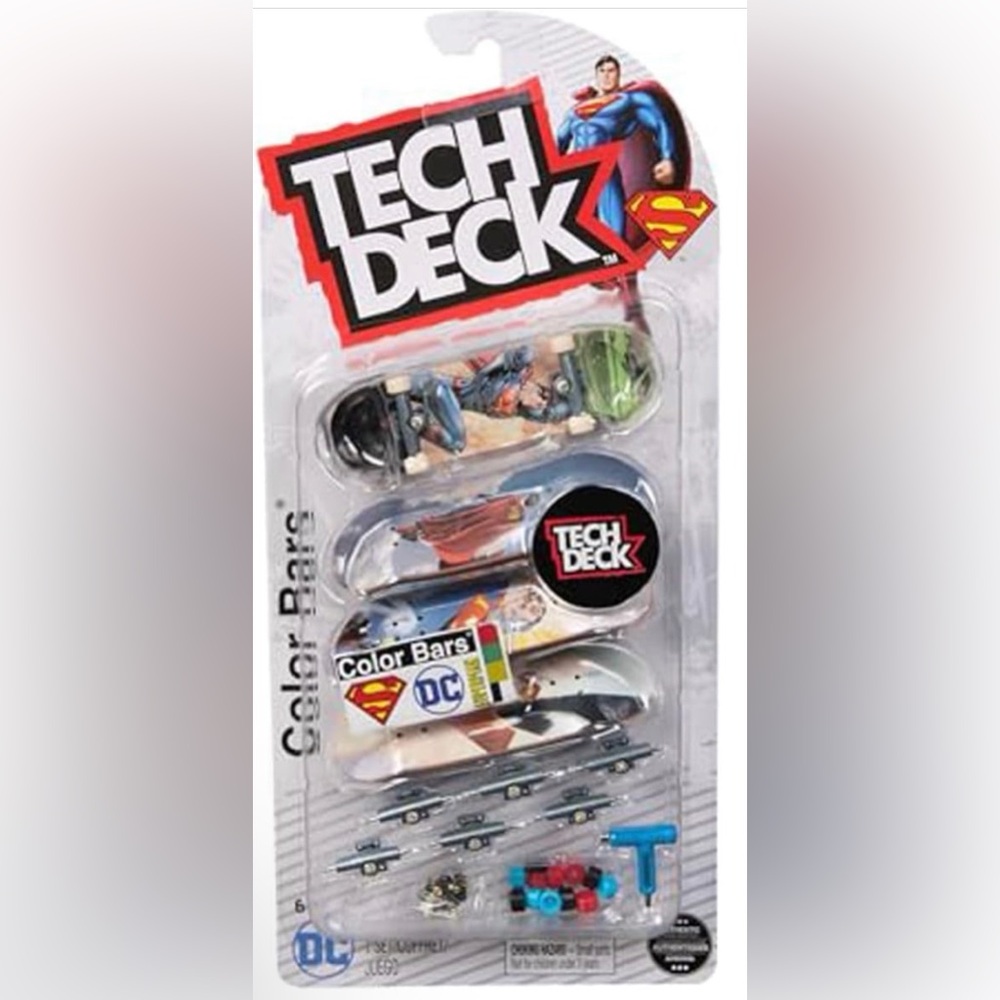 Tech Deck DC Fingerboards 4 Pc Set - Multicolor
